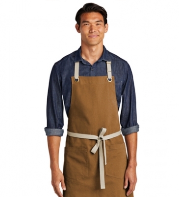Port Authority® Canvas Full-Length Two-Pocket Apron