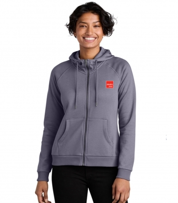 Allmade® Women’s Organic CVC Fleece Full-Zip Hoodie